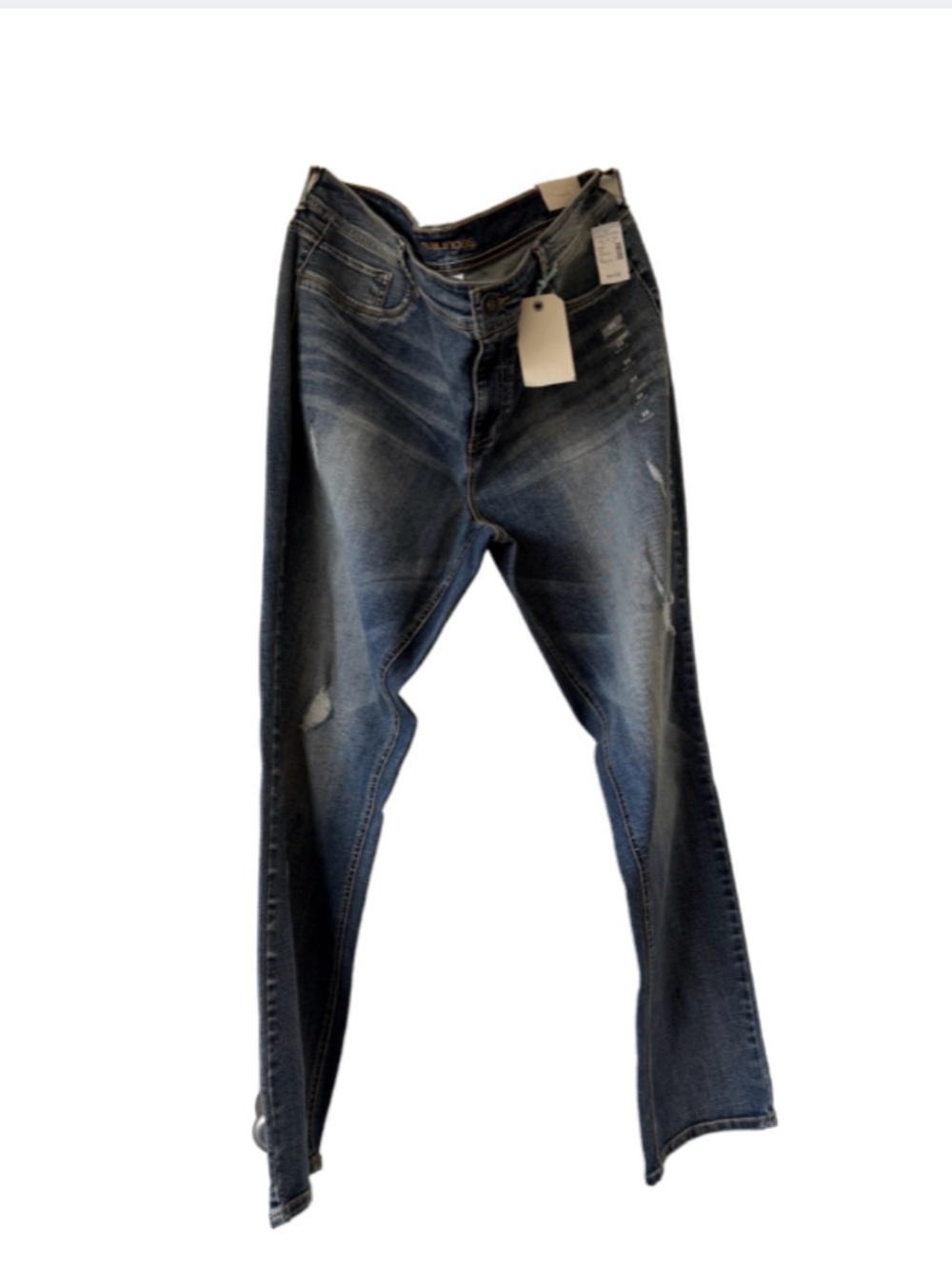 Maurices Women's Slim Straight Faded Blue Jeans